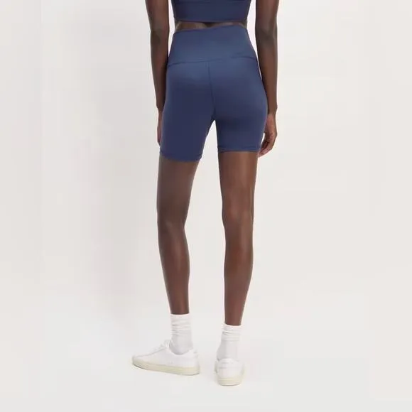 Everlane The Perform Bike Short Ocean Blue Navy Blue Bike Shorts Size XS