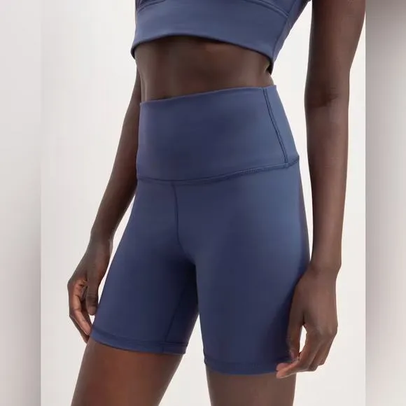 Everlane The Perform Bike Short Ocean Blue Navy Blue Bike Shorts Size XS