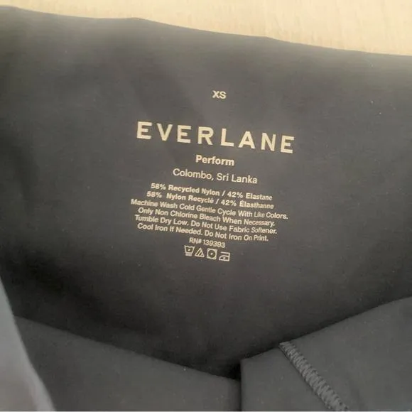 Everlane The Perform Bike Short Ocean Blue Navy Blue Bike Shorts Size XS