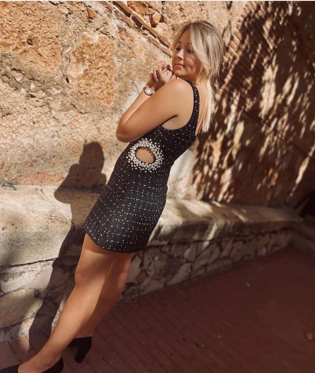 Fashion Party Beads Decoration Bodycon Mini Dresses
