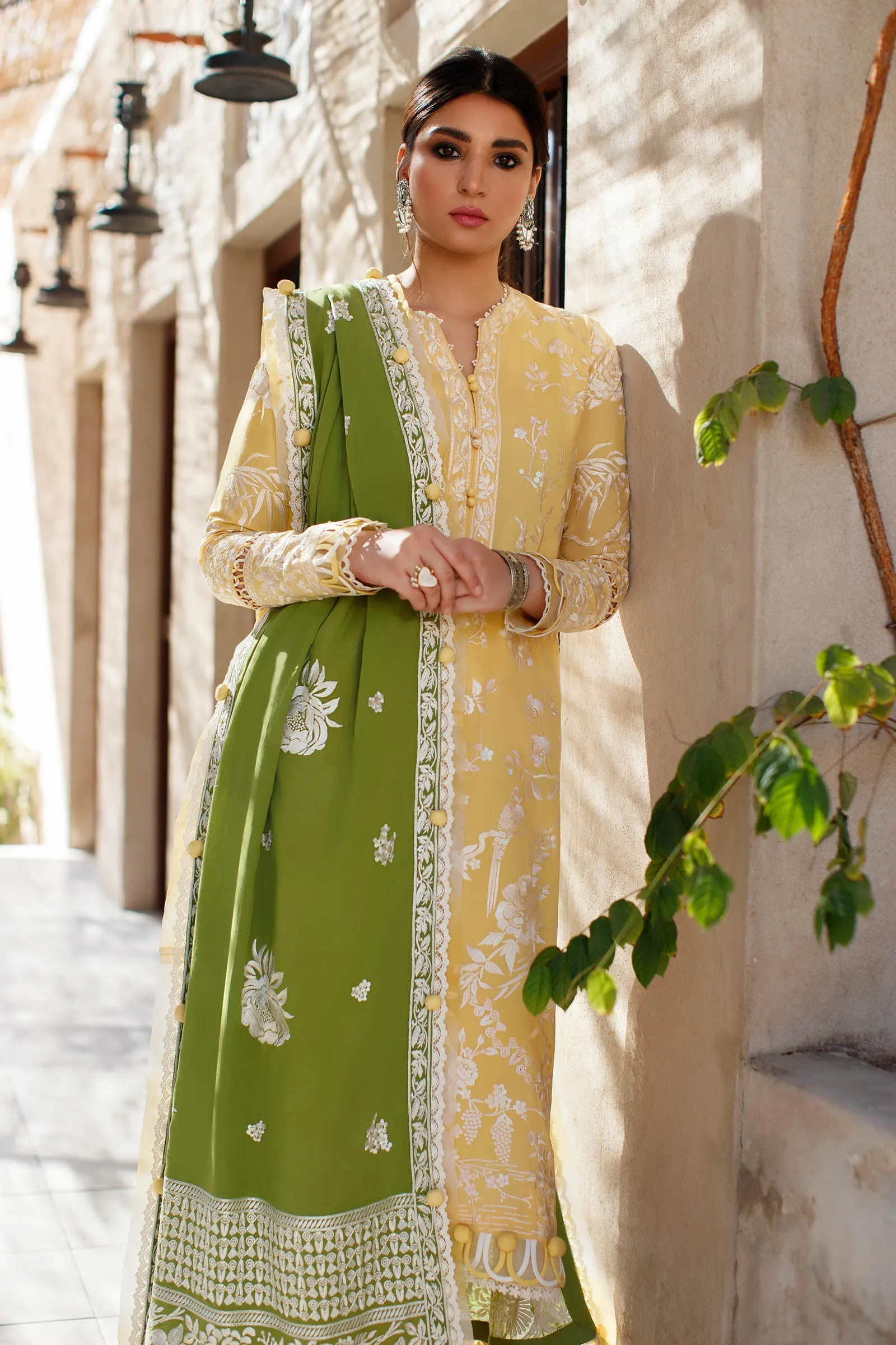 FERESHTEH (ZL22-01 B) | Zaha Summer Lawn Collection 2022 | Unstitched Embroidered Lawn Suits