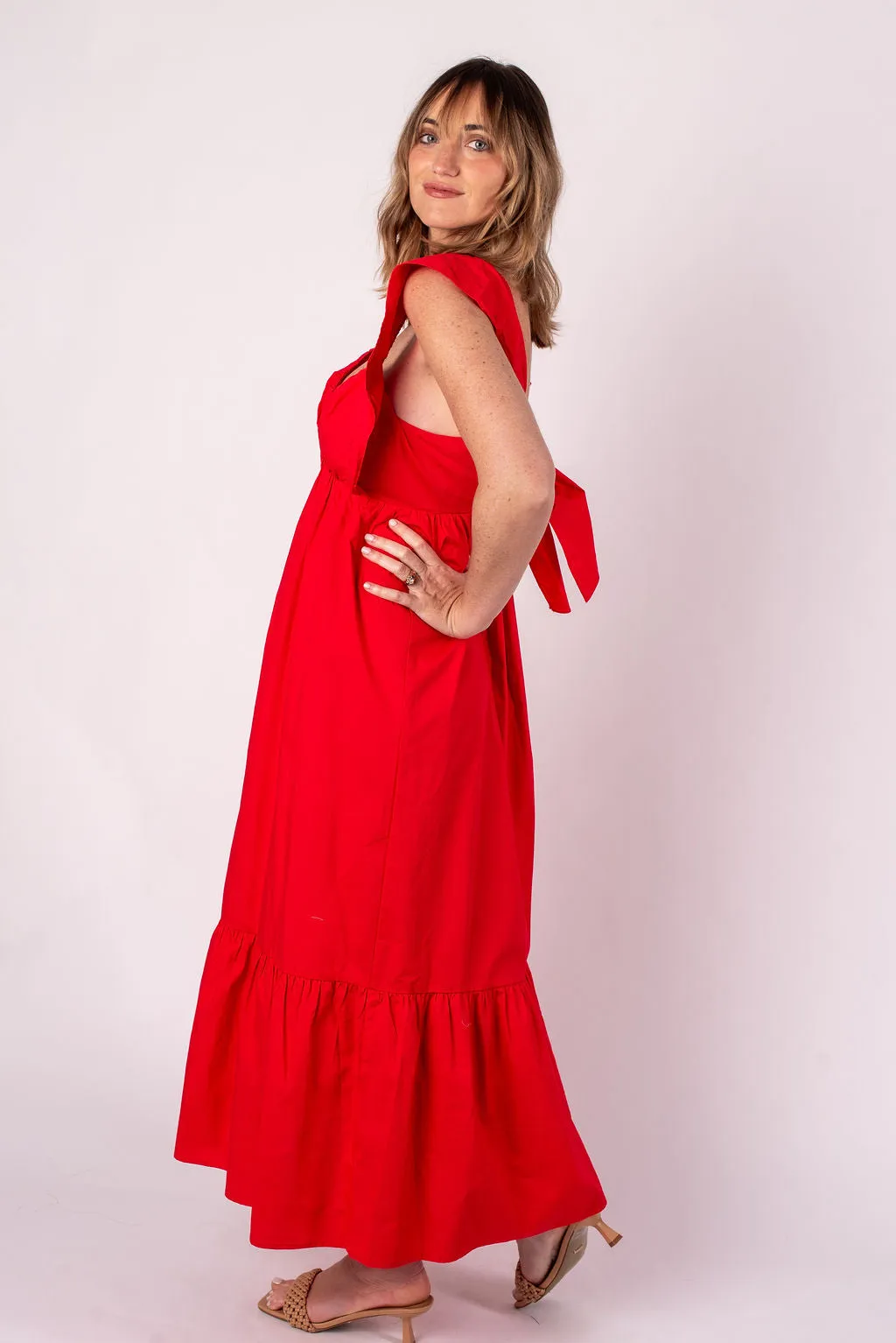 Florence Flutter Sleeve Midi Dress