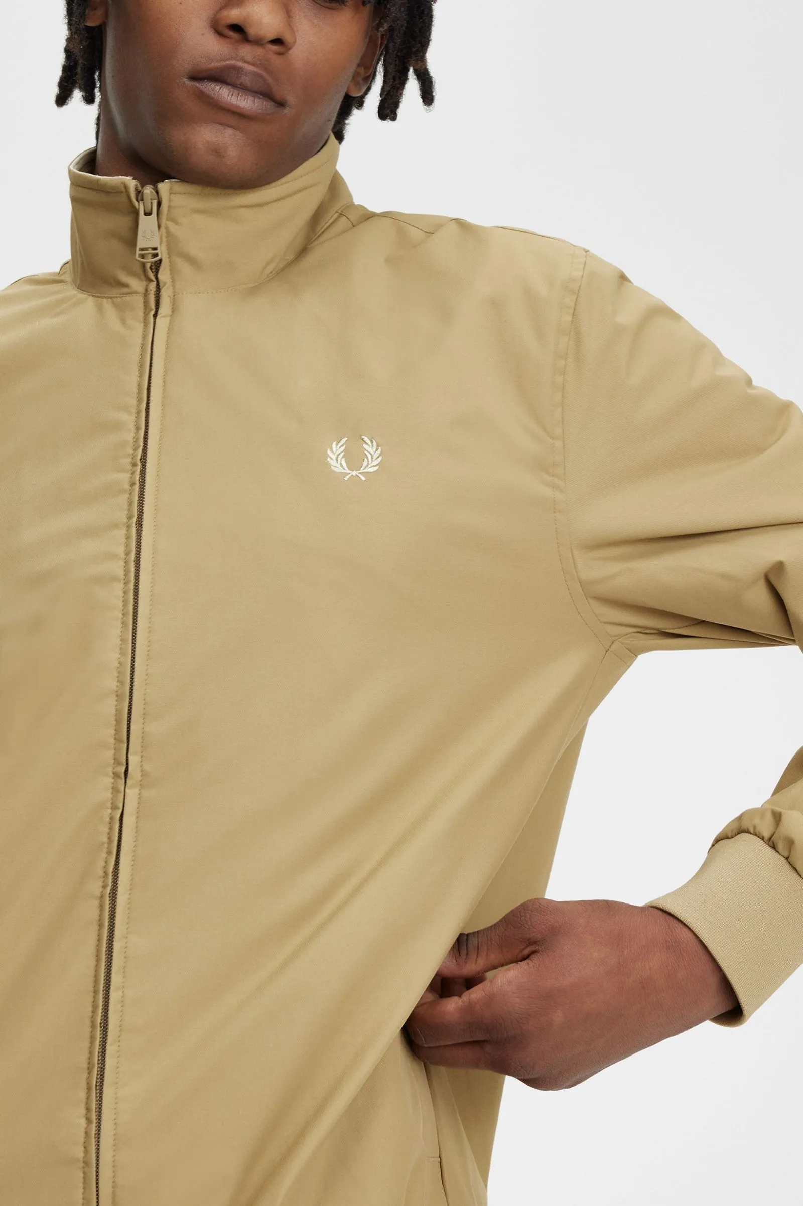 Fred Perry Brentham Jacket Warm Stone