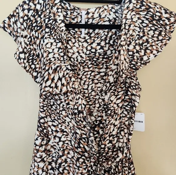 Free People Women's French Quarter Wrap mini dress Size Small  NWT