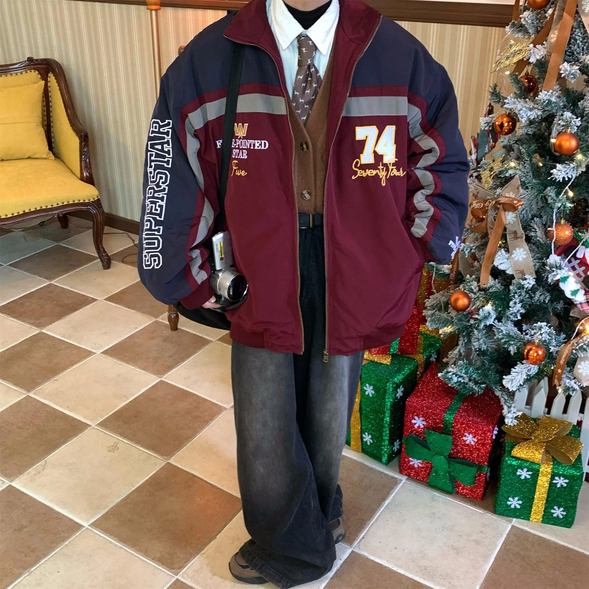 Full Zip Color Block Outdoor Jacket
