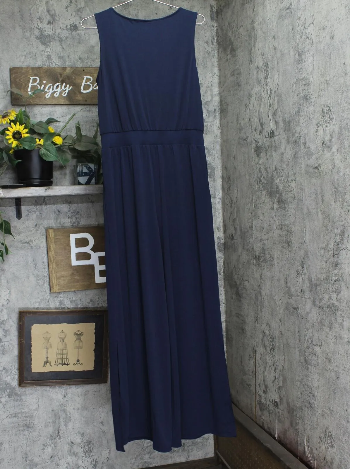 G by Giuliana Womens Knit V-Neck Sleeveless Jumpsuit 1679177f2e3c5f Navy Blue XL
