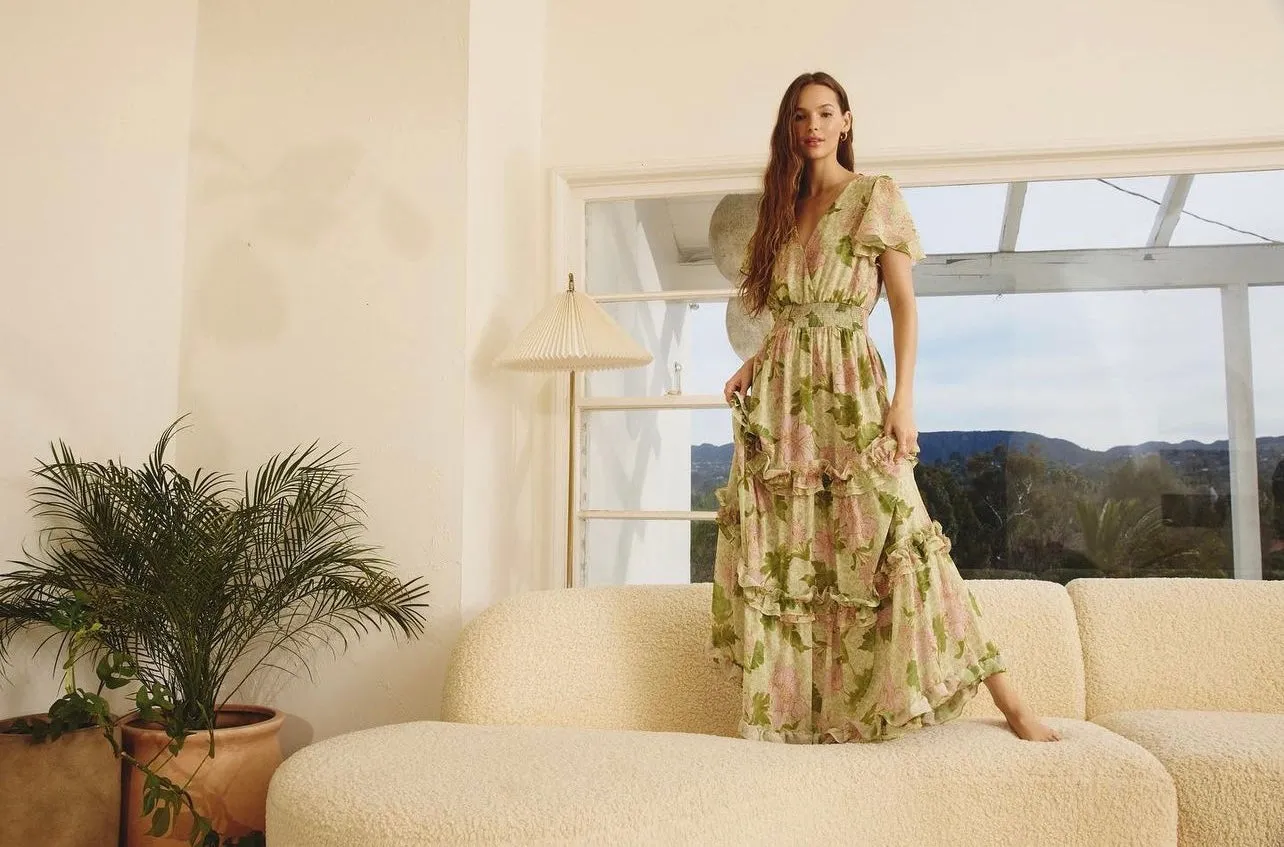 Gather Me Close Ruffle Tiered Maxi Dress