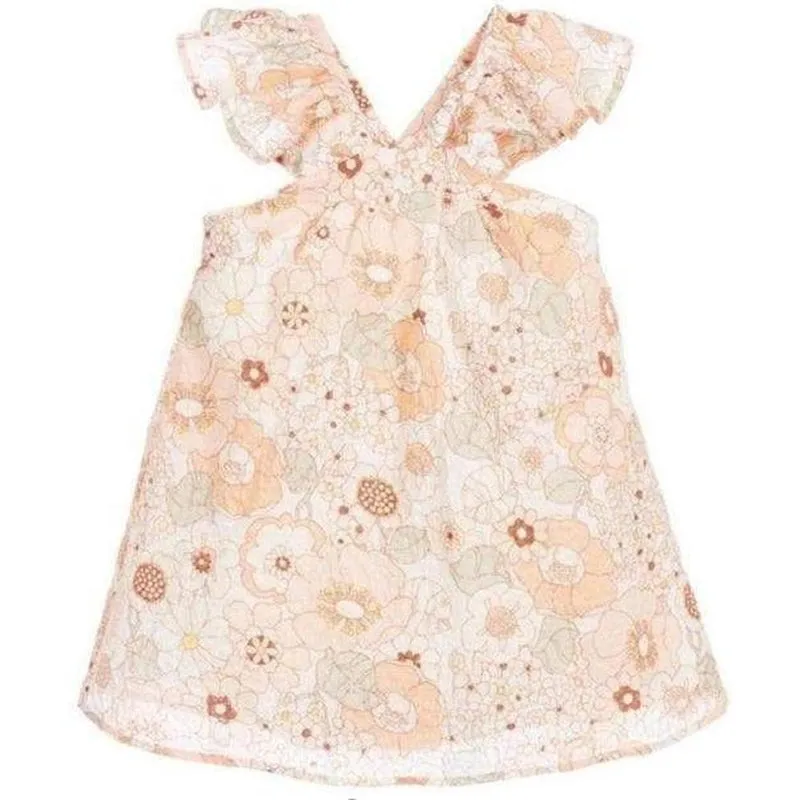 Girls Peach Mini-Me Dress