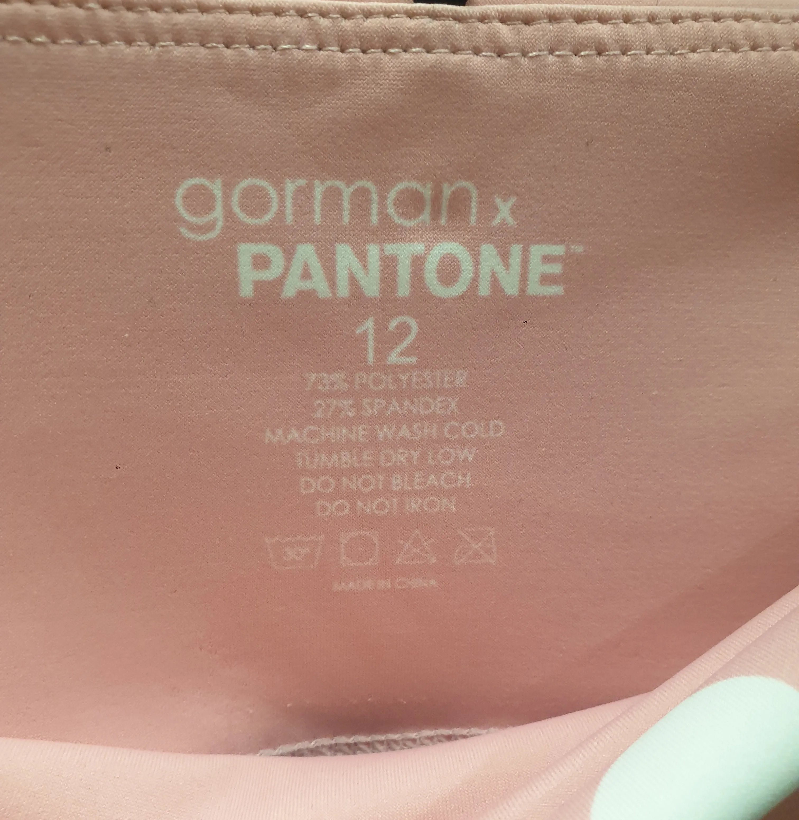 Gorman   Pantone pink polka dot yoga / workout pants size 12