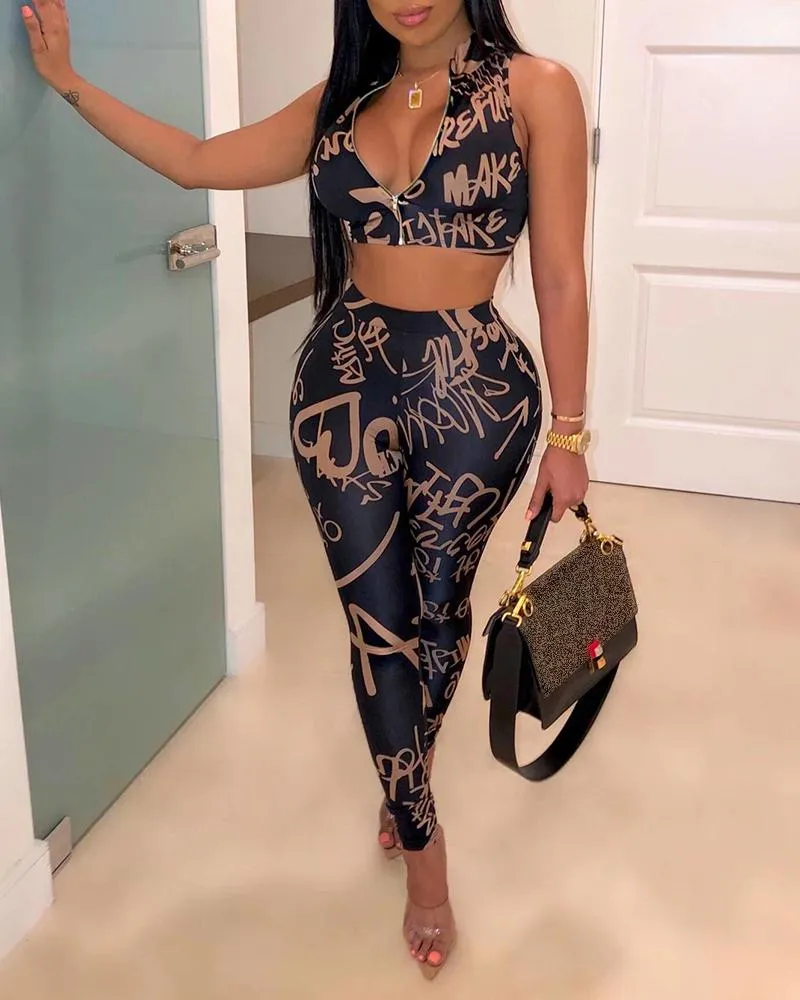 Graffiti Queen 2 PCS Pant Set