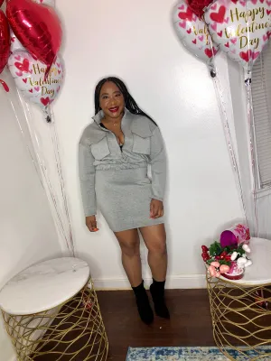 Gray Cargo Dress