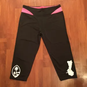 GUAM ISLANDS YOGA CAPRI PANTS (PINK) ON SALE
