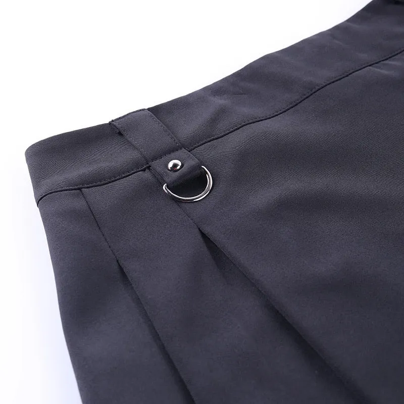 Harajuku Punk Style Semi-High Waist Mini Skirt