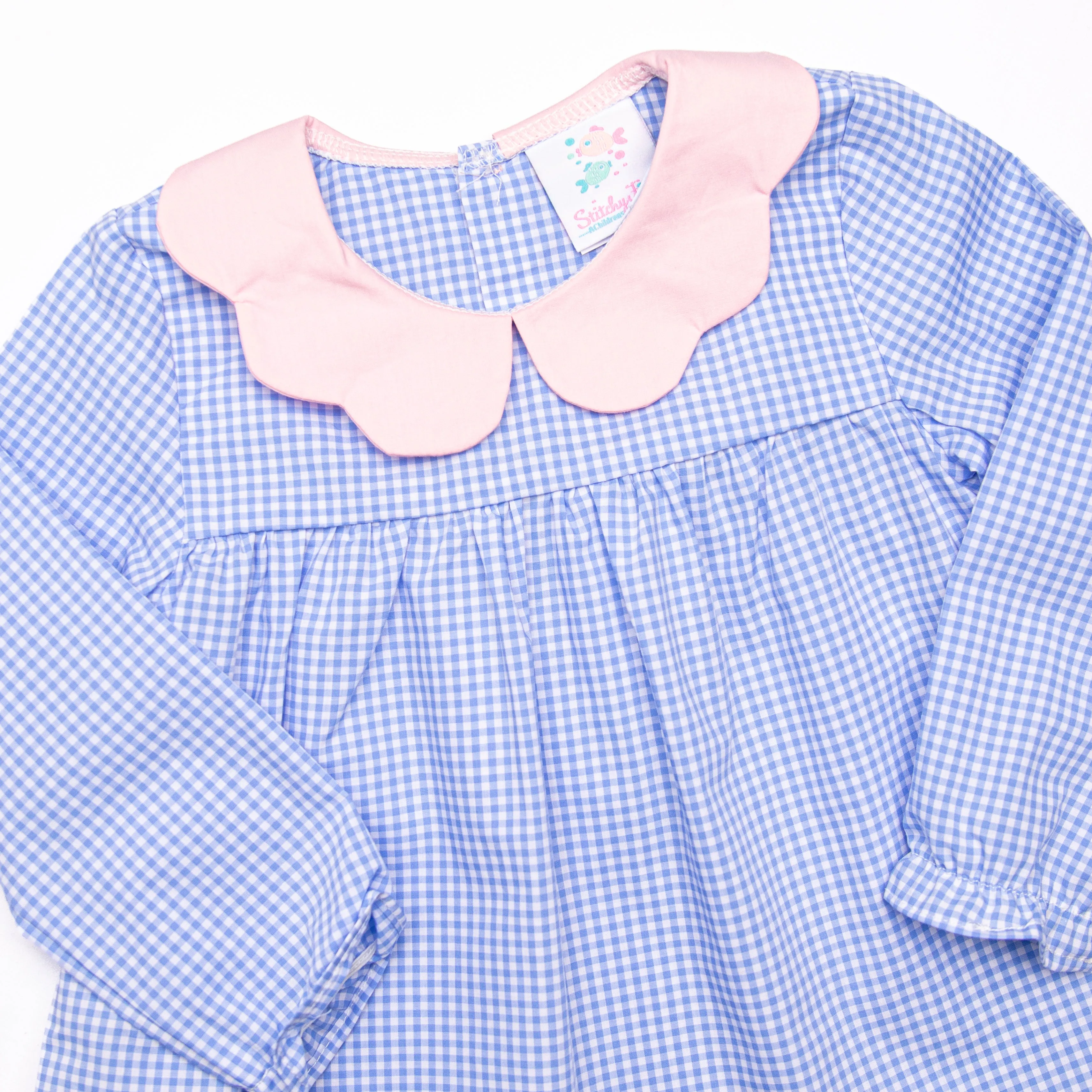 Heidi Dress, Blue Gingham