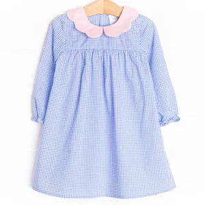 Heidi Dress, Blue Gingham