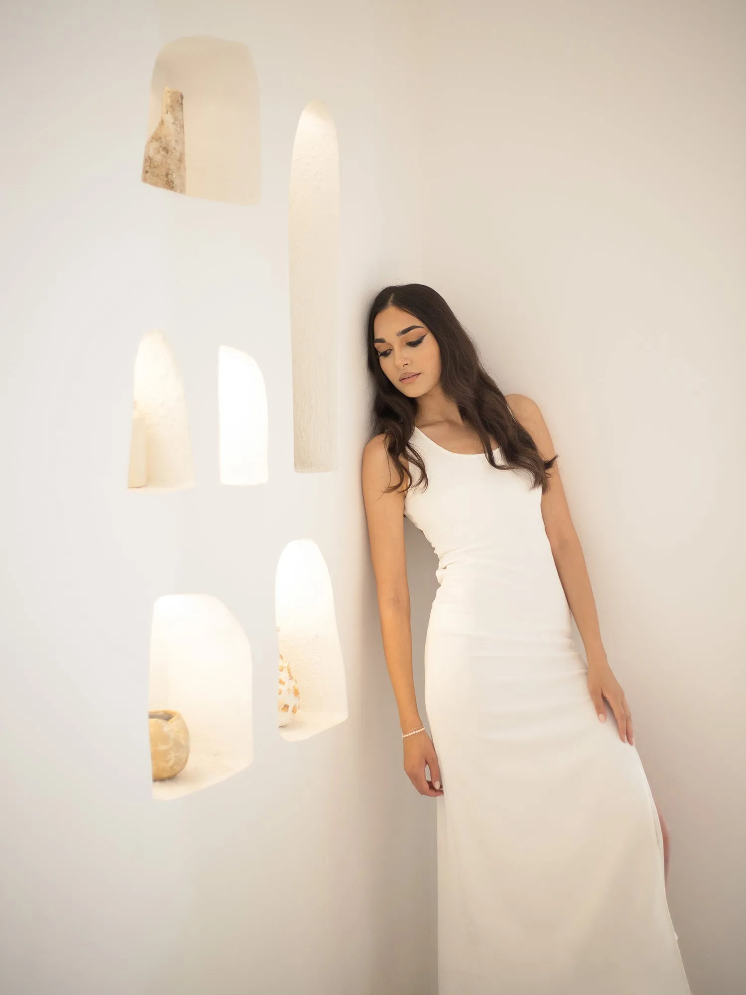 High Neck Maxi Dress