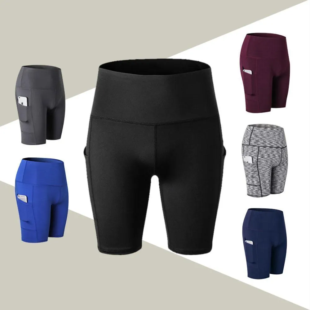 Hohe Taille Laufen Yoga Shorts