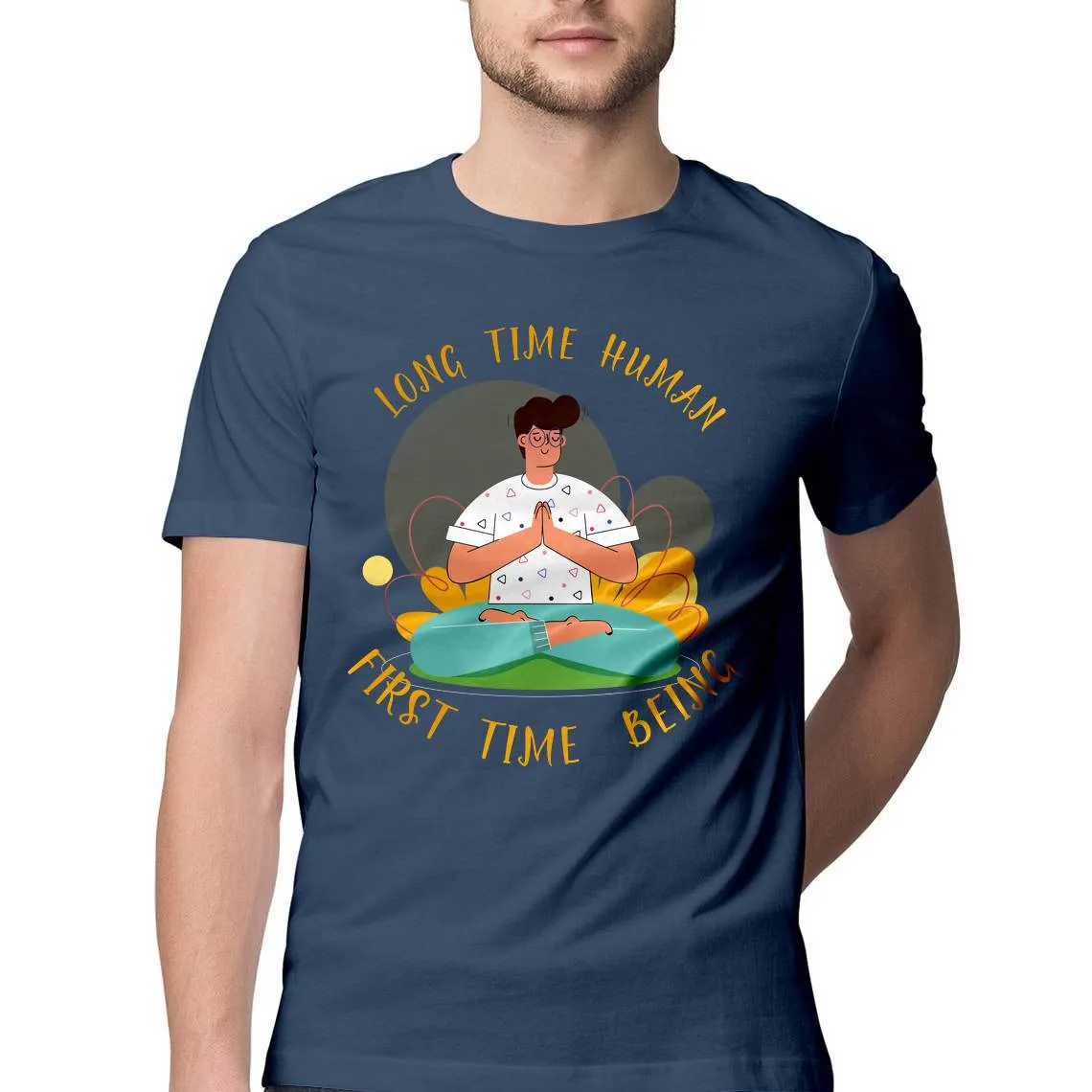 Human Being 100% Cotton T-shirt for men