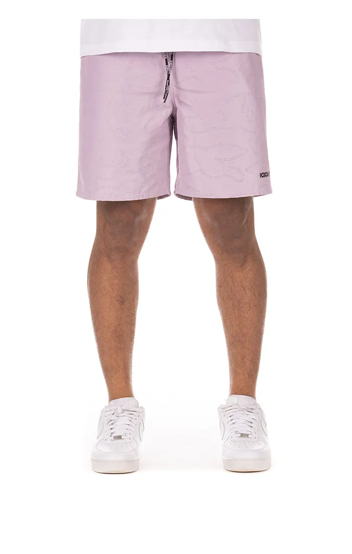 Icecream Running Dog Shorts- Lavender Frost