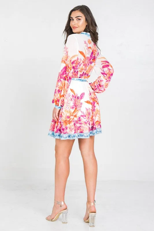 Ivy Printed Mini Dress