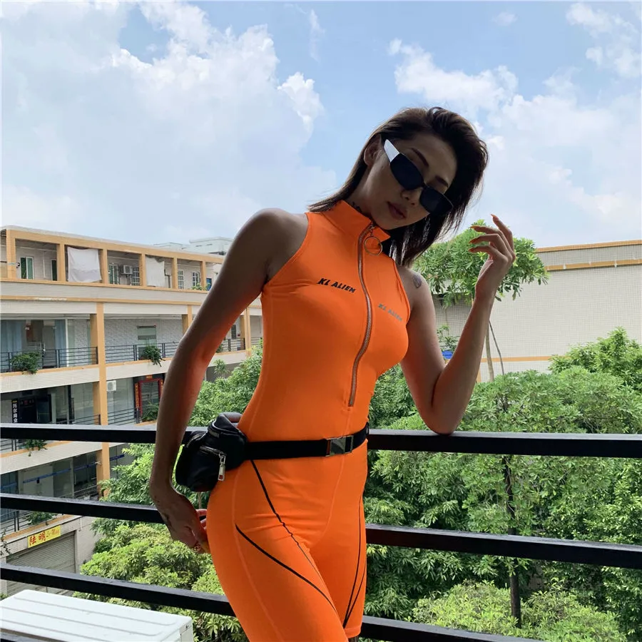 KL Alien Sleeveless Playsuit (5 Colors)