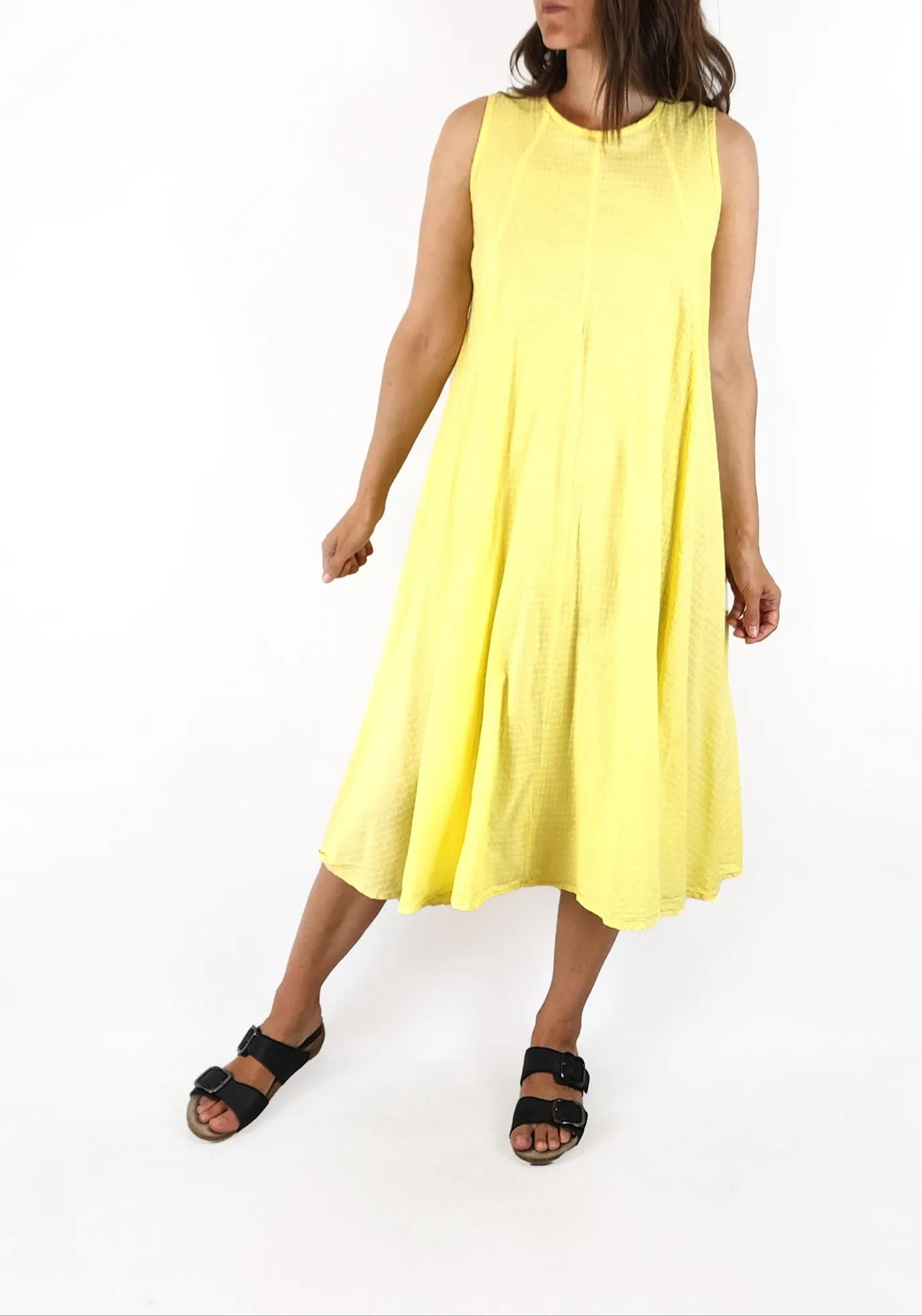 Kowtow yellow cotton dress size XS