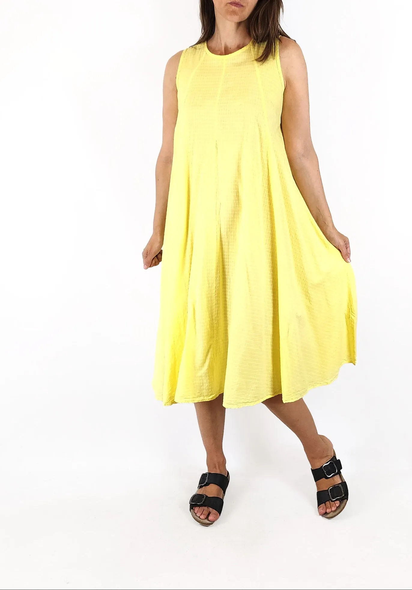 Kowtow yellow cotton dress size XS