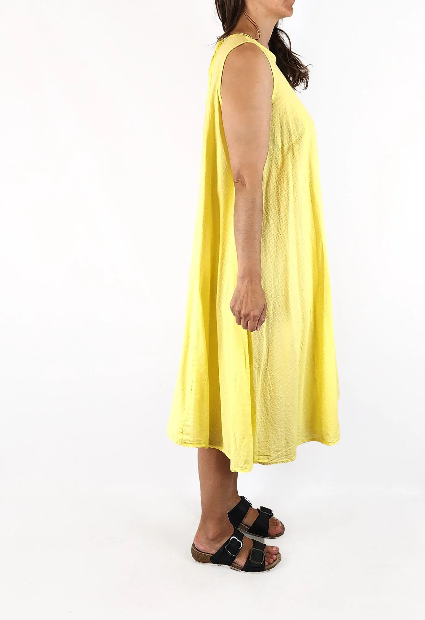 Kowtow yellow cotton dress size XS