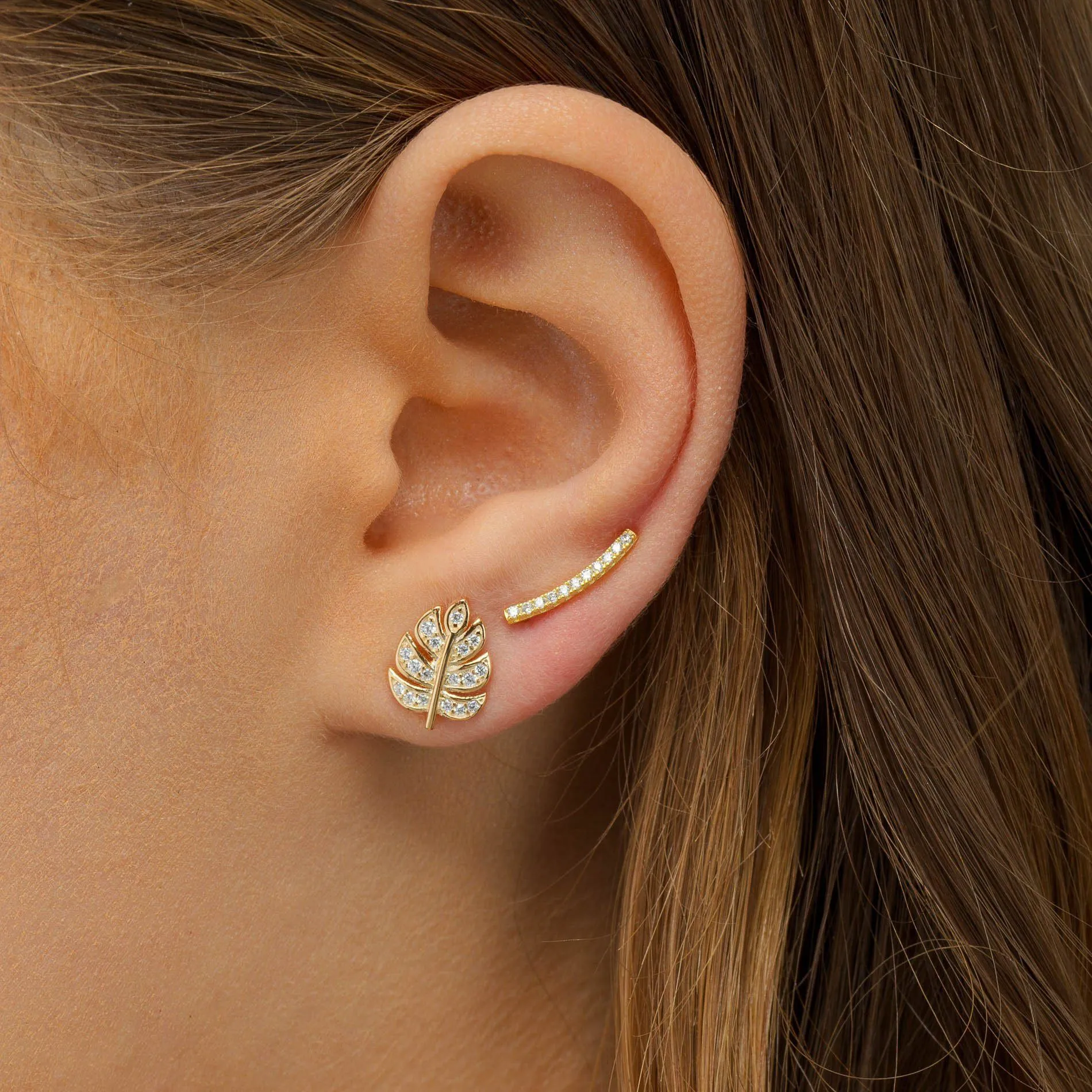 Leaf Stud Earring
