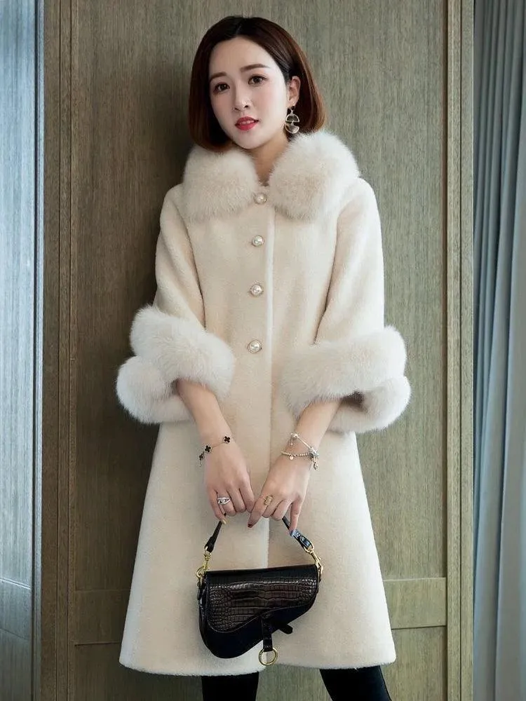Lee Fur Woolen Coat