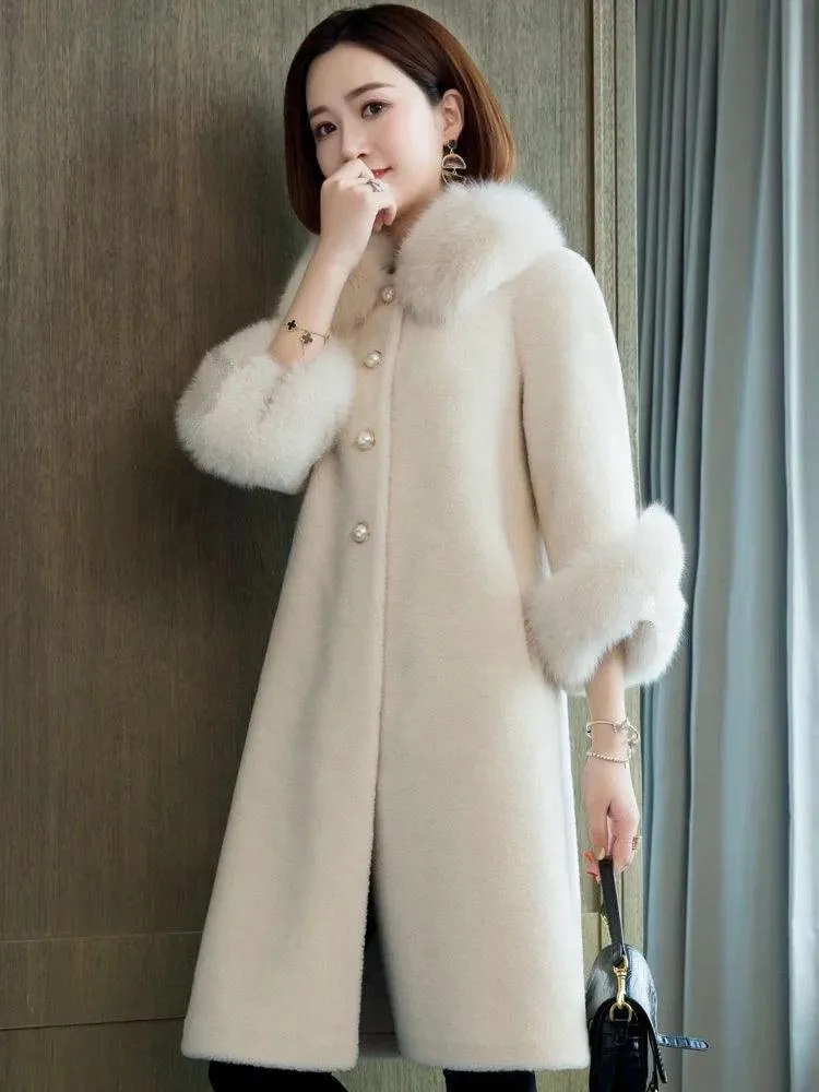 Lee Fur Woolen Coat