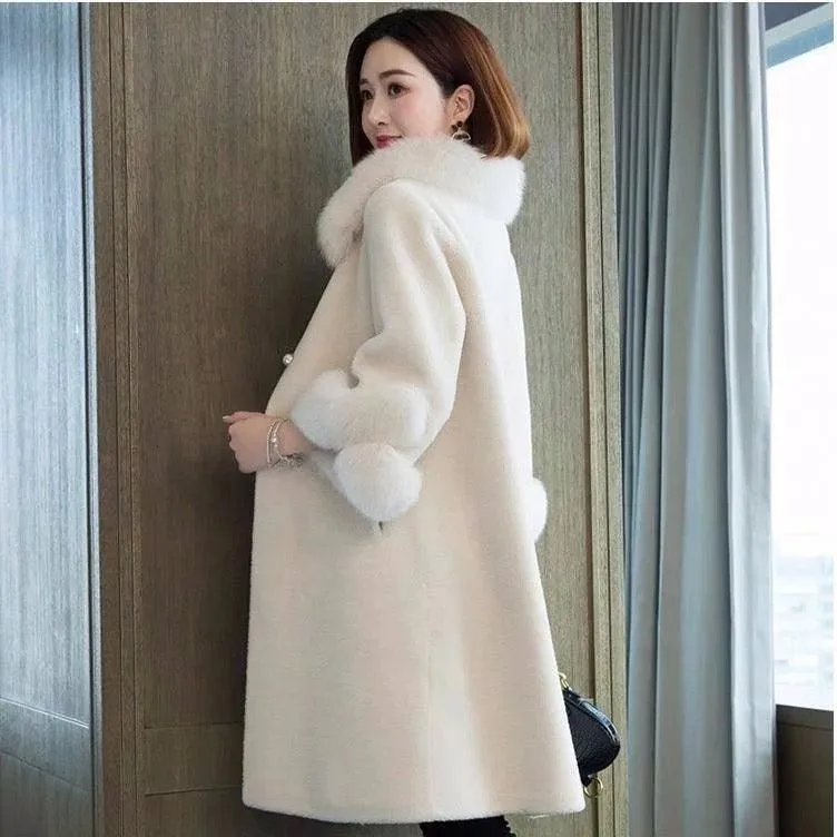 Lee Fur Woolen Coat