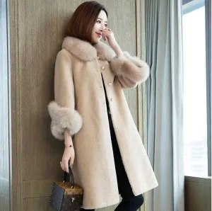 Lee Fur Woolen Coat