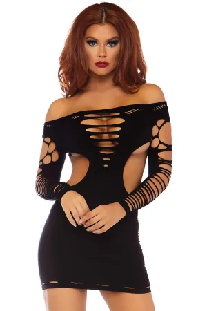 Leg Avenue Shredded Mini Dress