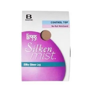 L'eggs Women's Silken Mist Control Top No Roll Waistband Sheer Pantyhose