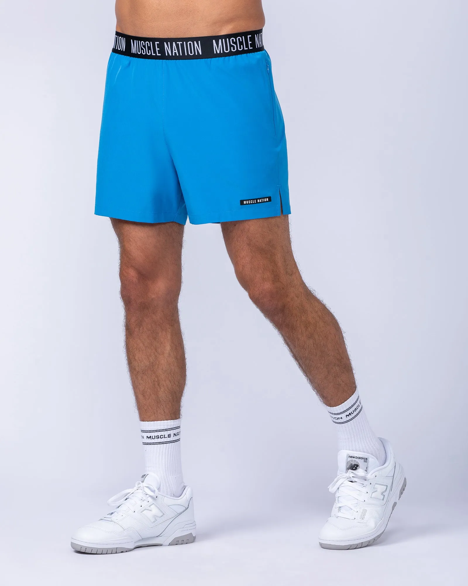 Level Up Training 4" Shorts - Azure Blue