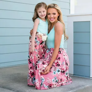 Light Blue Maxi Dress Mummy & Me