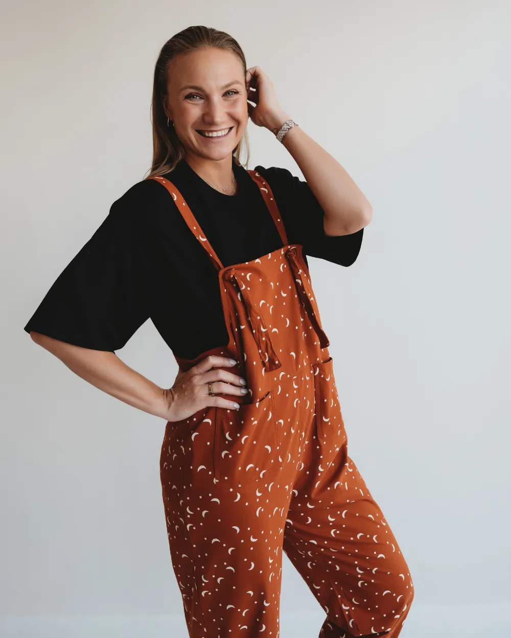 Lila One World Print Dungarees