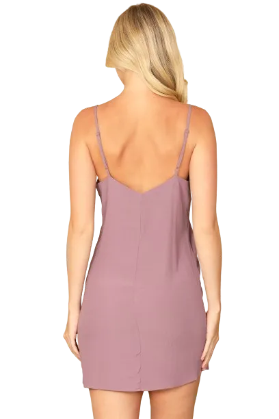 Lilac Spaghetti Strap V Neck Mini Dress - Pack of 5