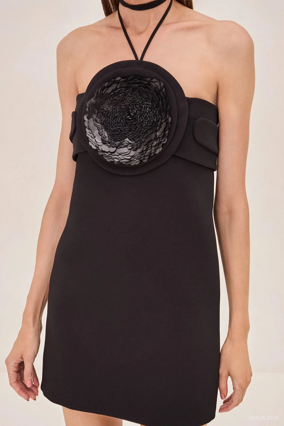 Liss Short Dress in Black
