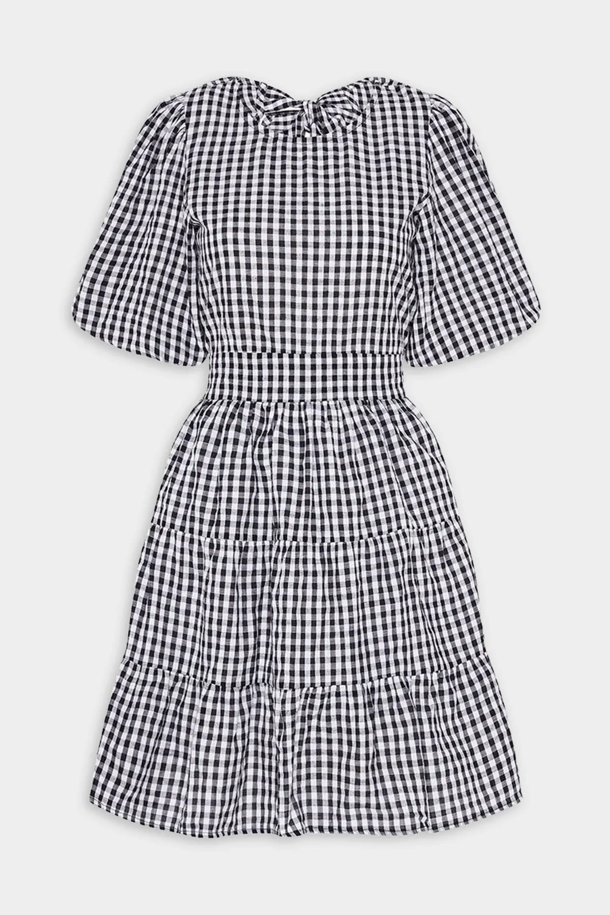 Lizzy Mini Dress in Varsha Gingham Black