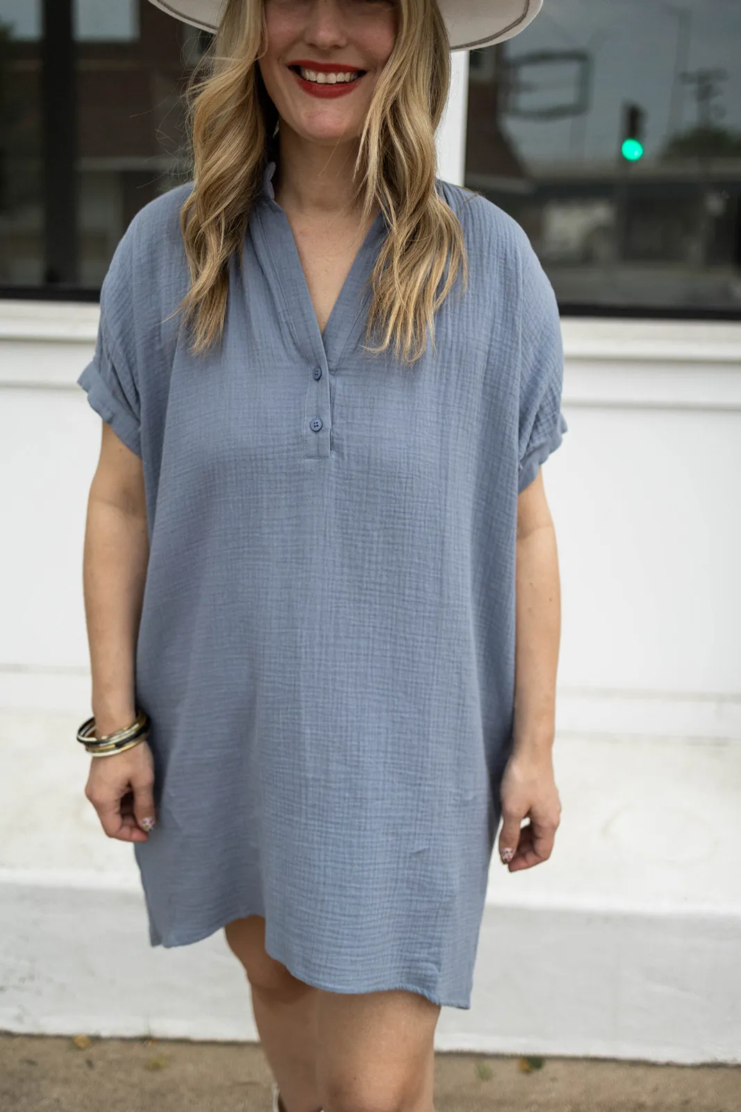 lourdes dress in blue