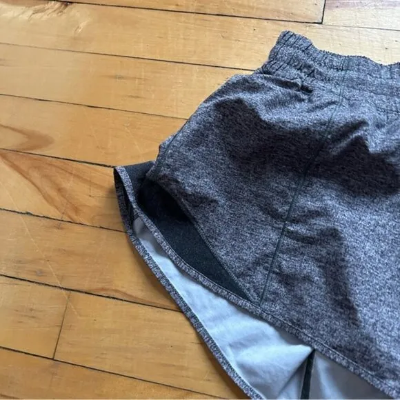 Lululemon Hotty Hot Short II *Long 4&quot; in Heather Lux Multi Black