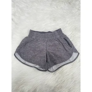 Lululemon Tracker Short V 4&quot; Heathered Black Sz 6 Swift Running