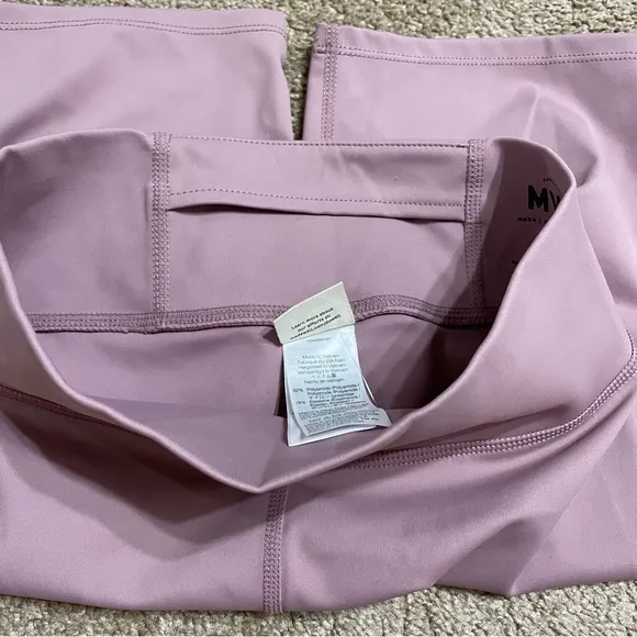 Madewell MWL‎ Form High-Rise 7&quot; Biker Shorts in Mauve Size XS