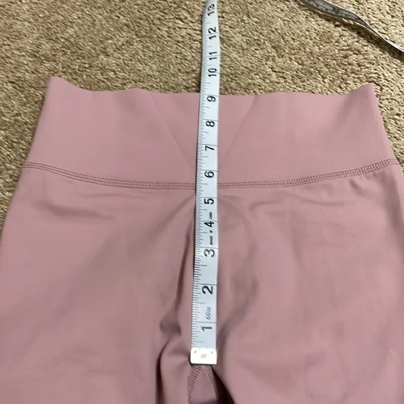 Madewell MWL‎ Form High-Rise 7&quot; Biker Shorts in Mauve Size XS