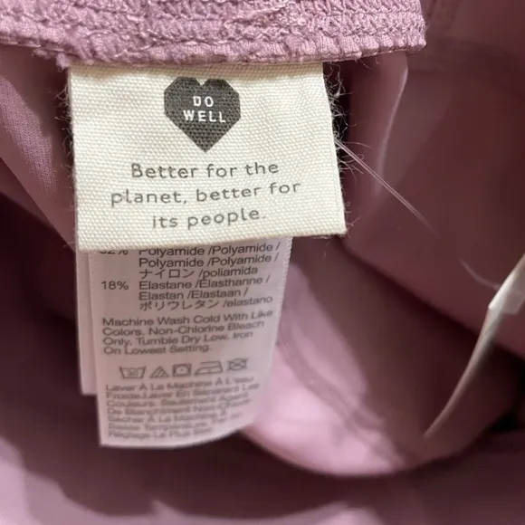 Madewell MWL‎ Form High-Rise 7&quot; Biker Shorts in Mauve Size XS