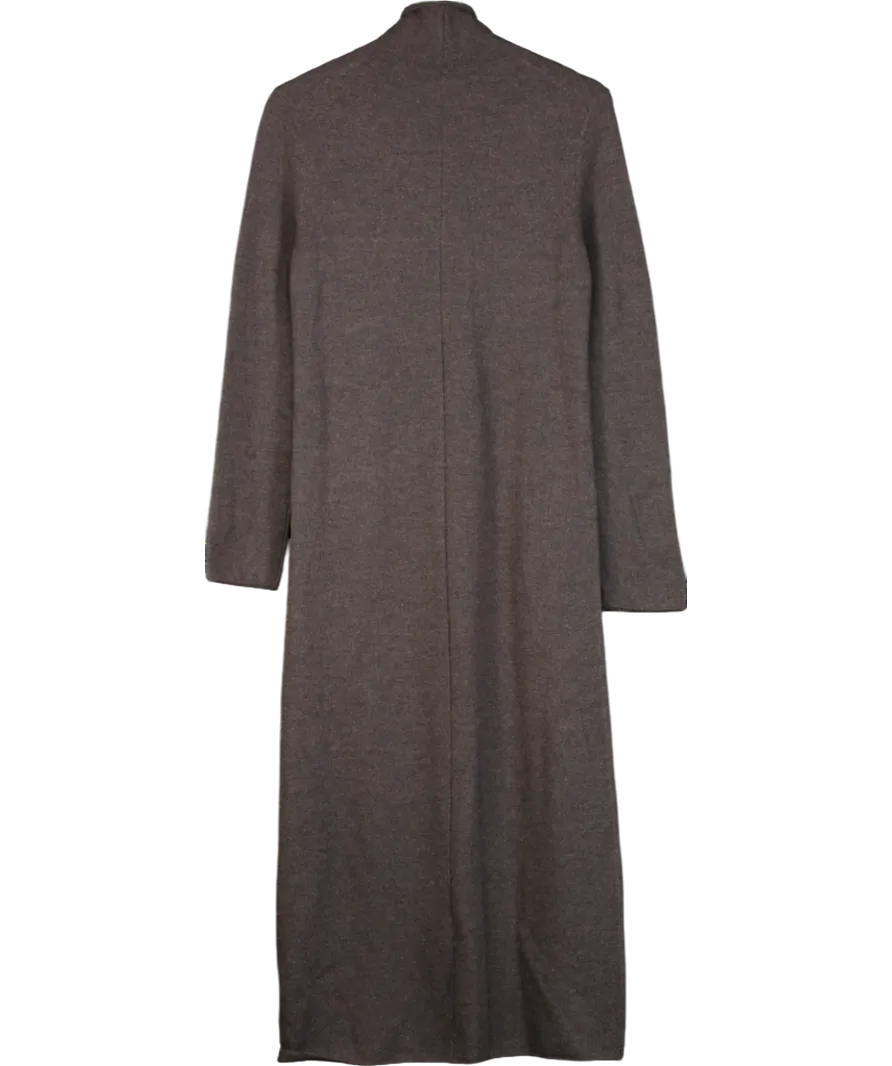 Marcela London Brown Roll Neck Knit Maxi Dress UK L