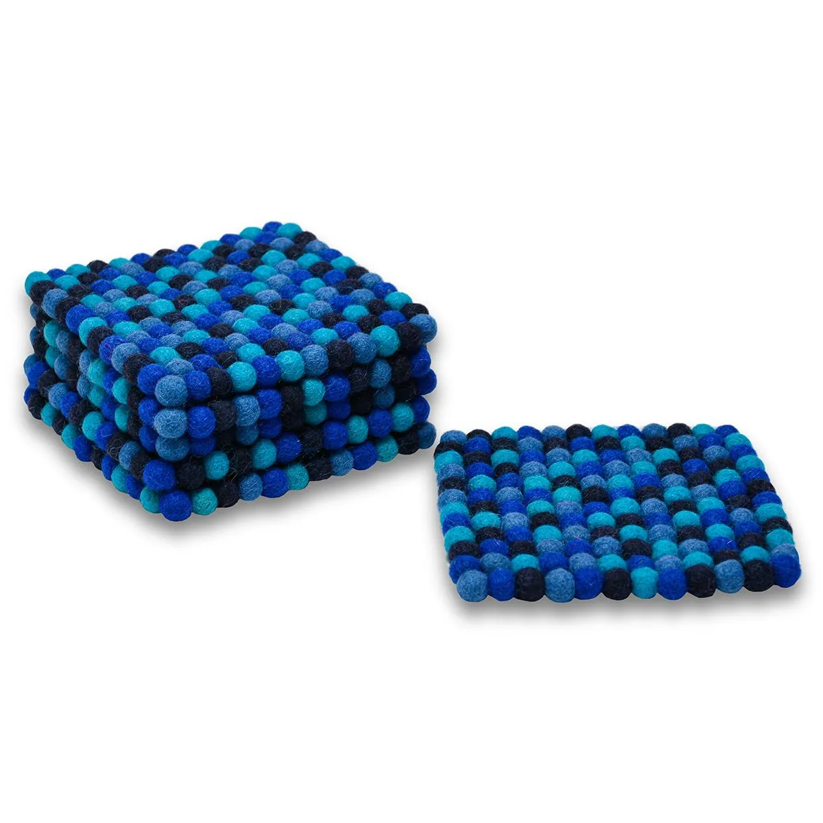 Mini Square Ball Mat- Blue