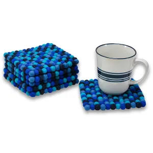 Mini Square Ball Mat- Blue